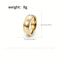 Golden Simple Tungsten Steel Ring