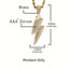 Lightning Hip Hop Pendant Golden Plated Necklace