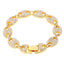 Hip Hop Coffee Beans Diamond Shaped Bracelet