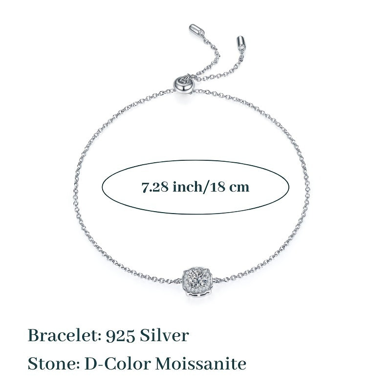 Women 0.5 Carat Moissanite Bracelet