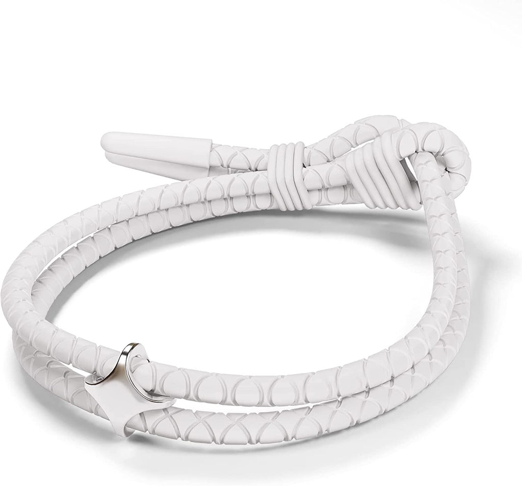 Men's Adjustable Silicone Braided Rope Bracelet