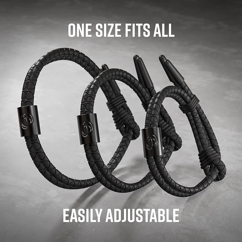 Men's Adjustable Silicone Braided Rope Bracelet