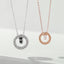 S925 Sterling Silver Lucky Wheel Couple Necklace