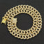 Gitter Hip-hop Style Golden Chain Necklace
