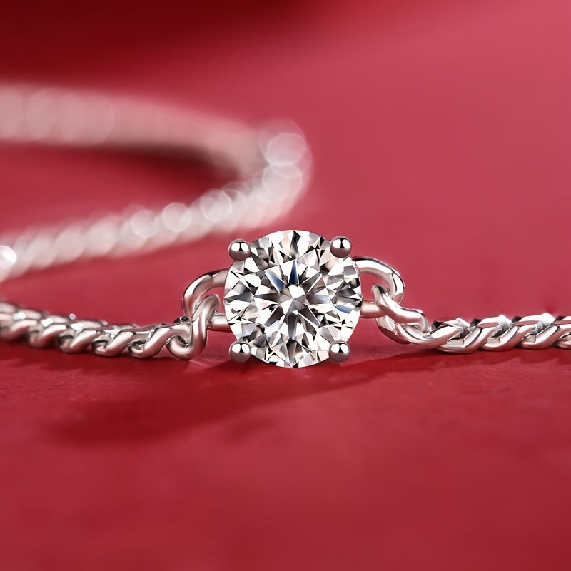Women 1 Ct Moissanite Chain Bracelet