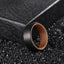 Black Tungsten Wood Ring