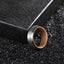 Silvery Tungsten Wood Ring