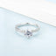 Women 1 Carat Round Brilliant Shape Thin Moissanite Ring