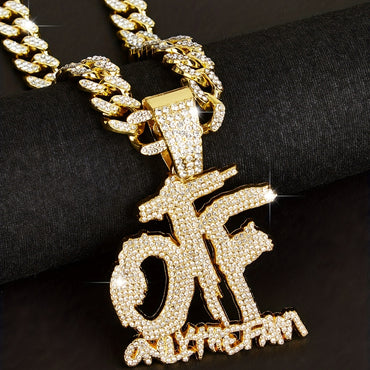 Men's Cuban Chain OTF Pendant Necklace