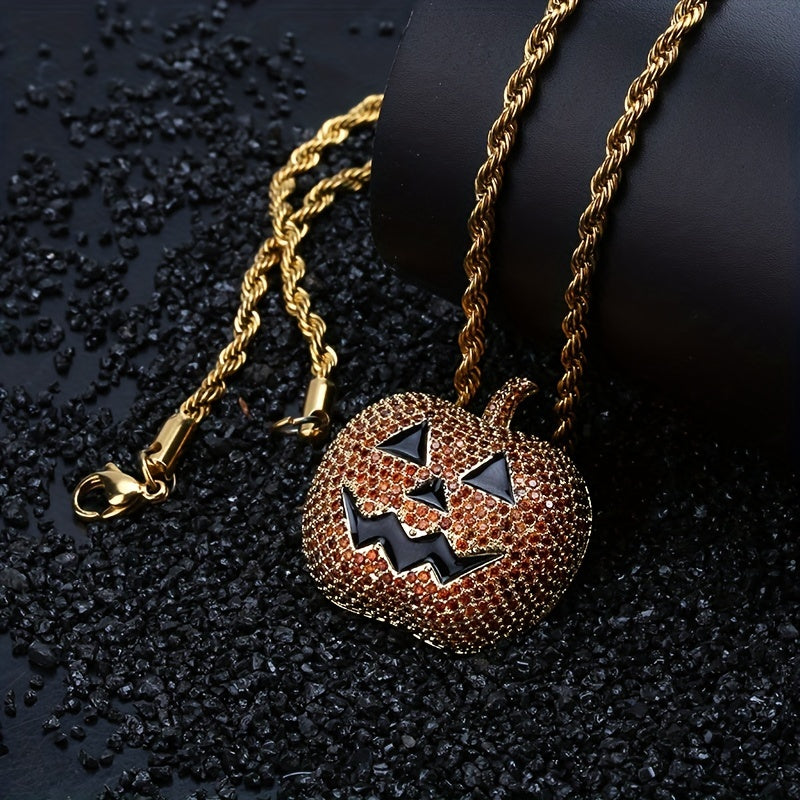 Halloween Pumpkin Necklace Pendant