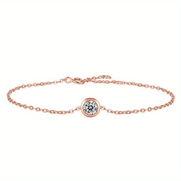 Women Bubble Shape Moissanite Bracelet