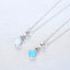 Women's 925 Sterling Silver Opal Pendant Necklace