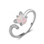 Vintage Opal Adjustable Open Cute Cat Ring