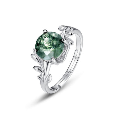Women 1pc Men's 925 Silver Green Faux Gemstone Ring, table