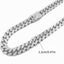 Hip Hop Faux Diamond Big Golden Chain Necklace