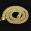 Hip Hop Faux Diamond Big Golden Chain Necklace