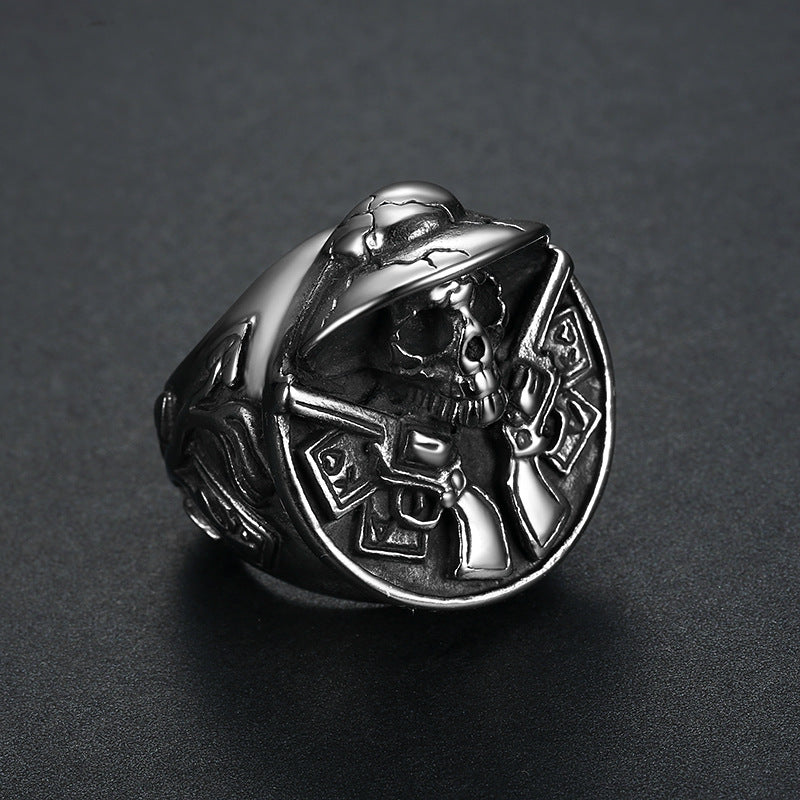 Halloween Vintage Skull Ring