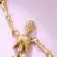 Halloween Golden Skull Skeleton Drop Earring