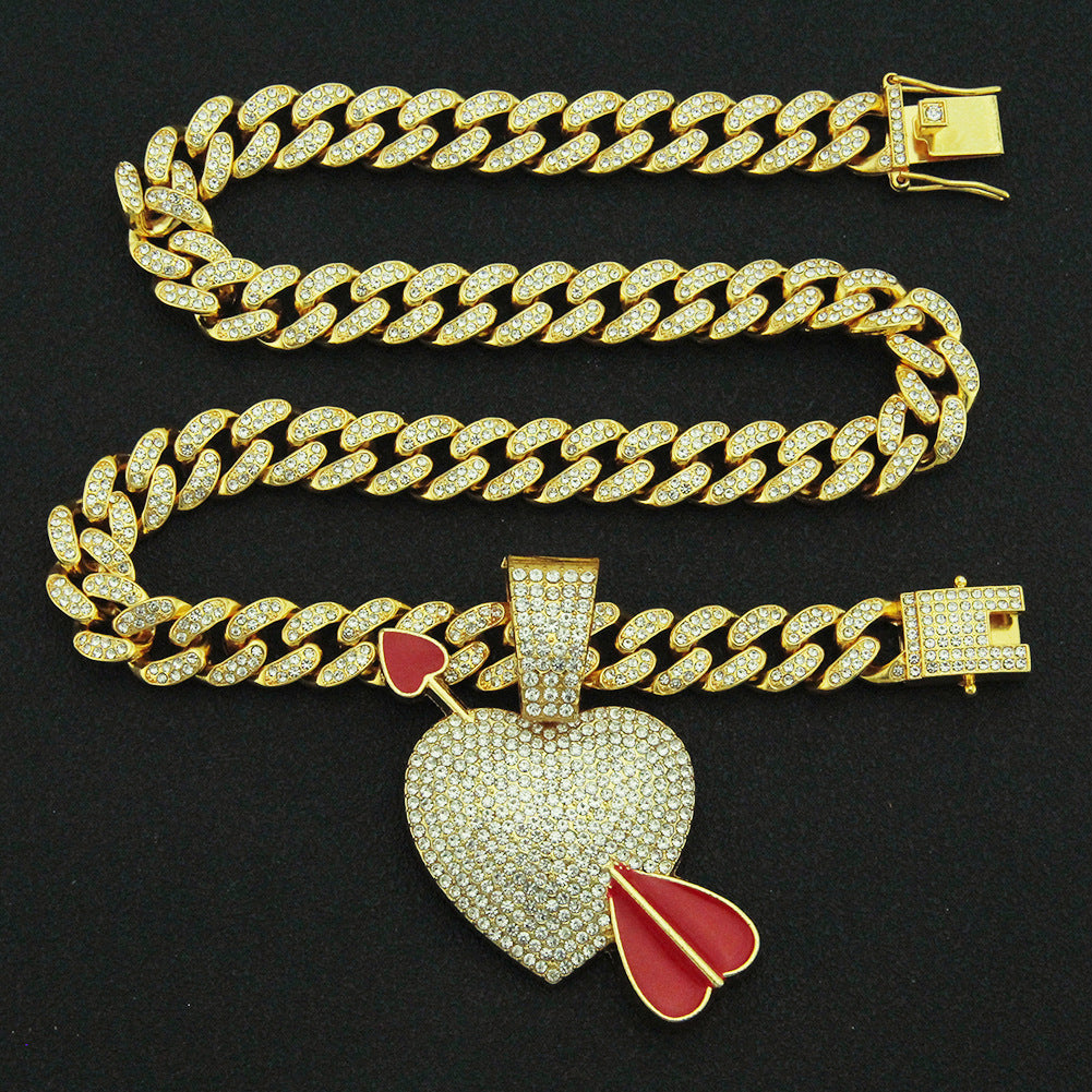 Men's Box Clasp Cuban Link Chain Necklace