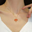 Red Maple Leaf Pendant Necklace