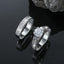 Silver Plated Copper Zirconium Couple Ring Set