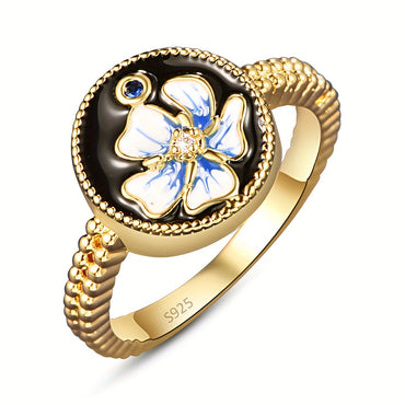 Vintage Round Shaped Lotus Ring