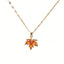 Red Maple Leaf Pendant Necklace