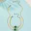 Inlaid Waterish Zircon Multi Colors Necklace Bracelet Set