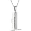 Personalized Custom Titanium Steel Bar Pendant Necklace