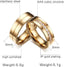 Men's 1Piece Titanium Stainless Steel Gold Silver Tone Plated Ring