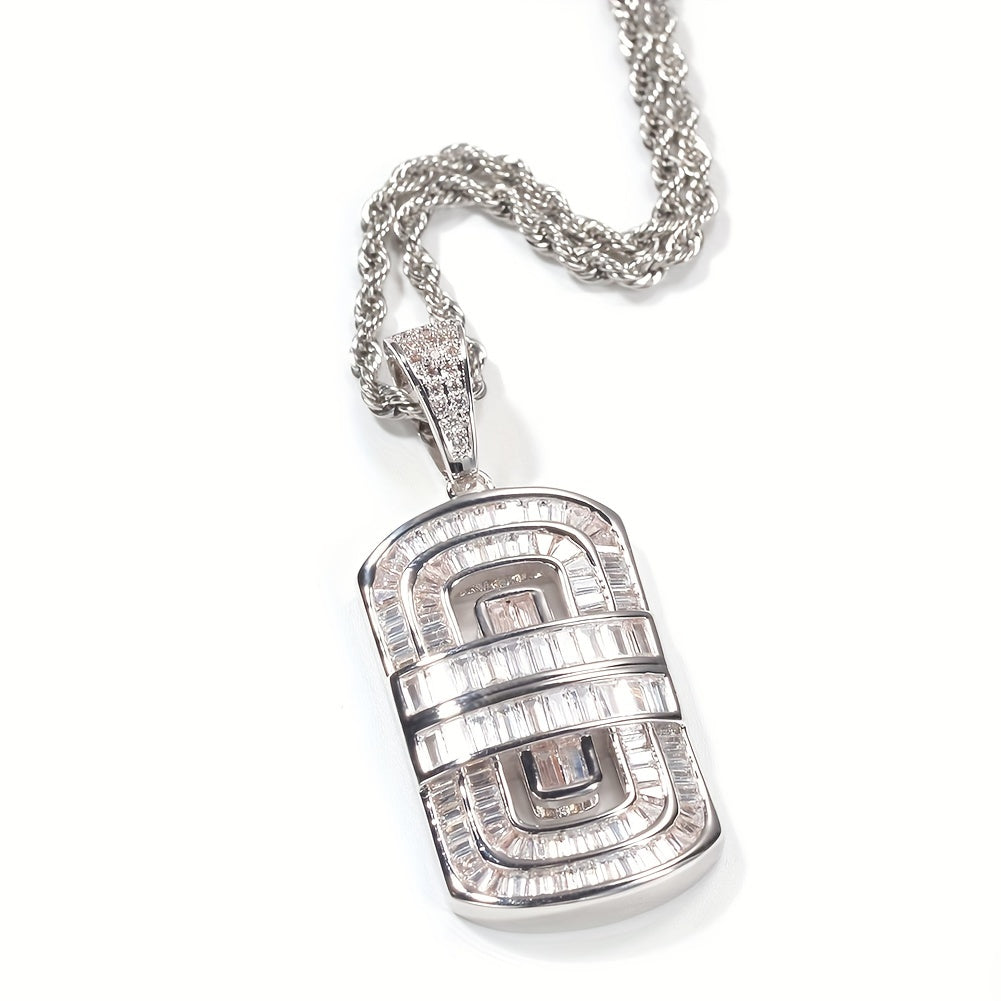 Hip Hop Shield Pendant Necklace