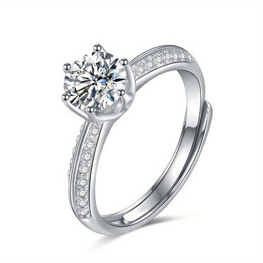 Women 2Ct Moissanite Engagement Ring