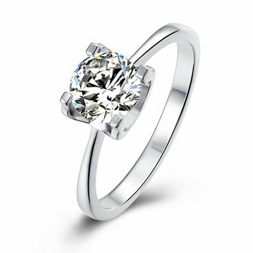 Women Moissanite Halo Wedding Ring