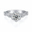 Women Swan Lake Moissanite Ring 1 Carat Round Engagement Wedding Ring