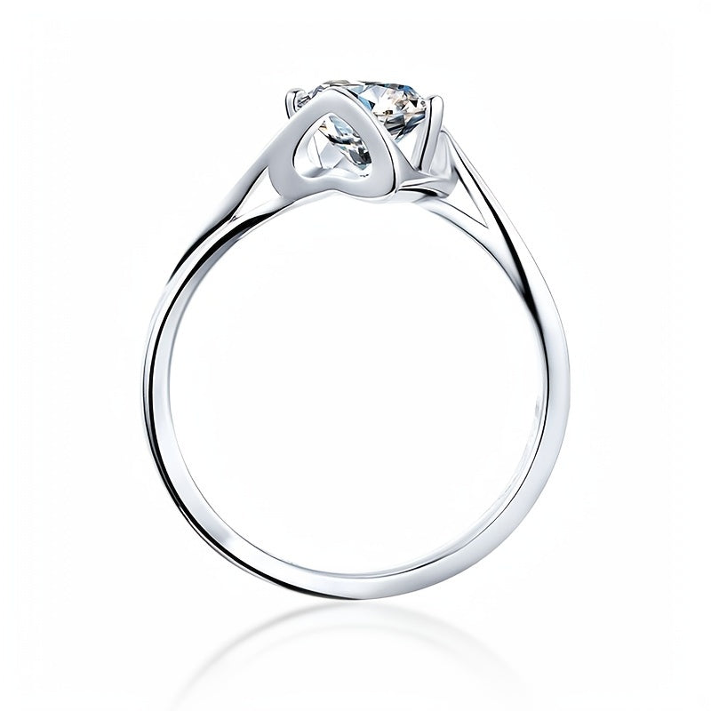 Women Brilliant Shape Classic Moissanite Engagement Wedding Party Ring
