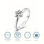 Women Elegant Moissanite Band Ring