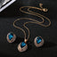 Teardrop Shape Crystal Necklace & Earrings