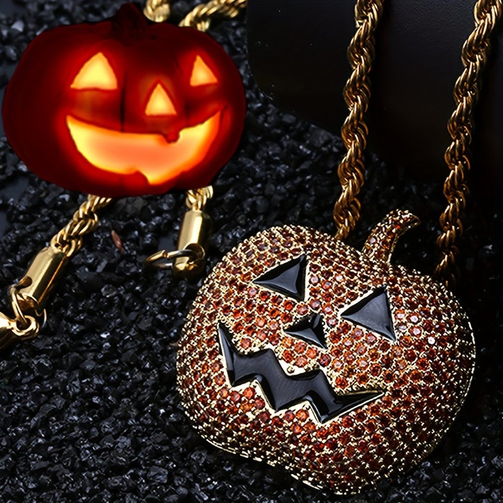 Halloween Pumpkin Necklace Pendant