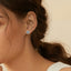 Women Heart-Shaped Moissanite Stud Earrings