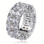 Iced Out Diamond Eternity Wedding Ring