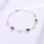 Women's 925 Silver Sparkly Zircon Beaded Bracelet