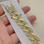 Golden Zircon Cuban Chain Domineering Bracelet