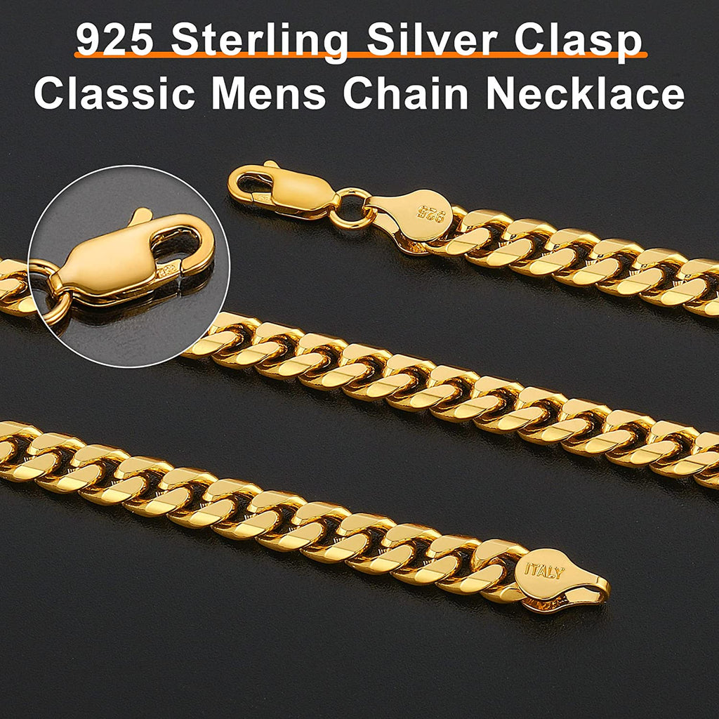 Men's Hadoken 18K Gold Over 925 Sterling Silver  Necklace