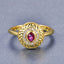 Vintage Light Luxury Zircon Ring