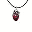 Y2K Gothic Red Heart Pendant Necklace