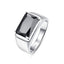Men's 925 Sterling Silver Simple Ring