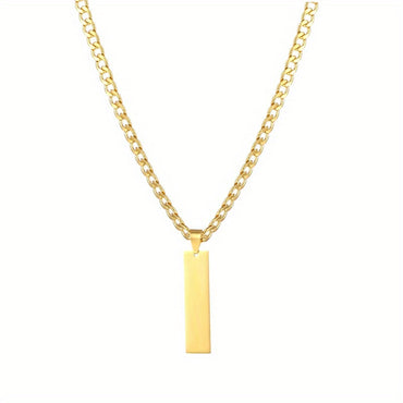 Personalized Stainless Custom Steel Name Pendant Necklace