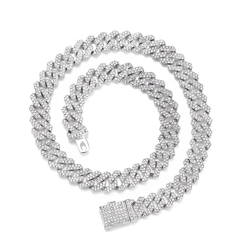 Men's Cuban Link Chain Iced Out Miami Cuban Necklace