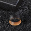 Black Tungsten Wood Ring