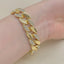 Golden Zircon Cuban Chain Domineering Bracelet